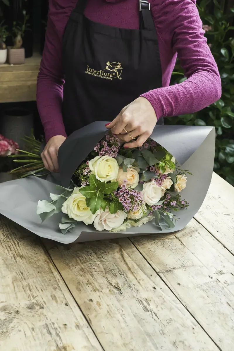 Confection bouquet fleuriste reseau interflora
