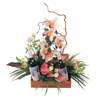 Flowers and Wine Box