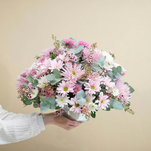 Composizione Delicata Rosa