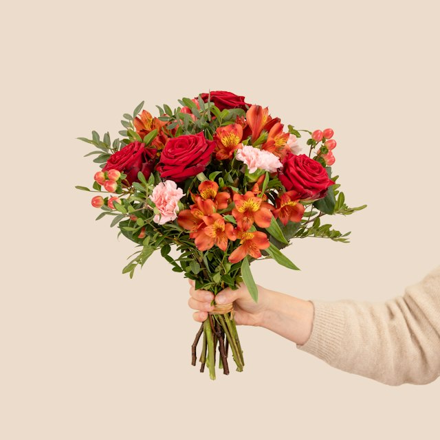 bouquet con alstroemerie