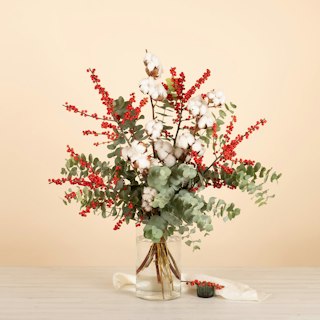 Buquet di Ilex e Cotone