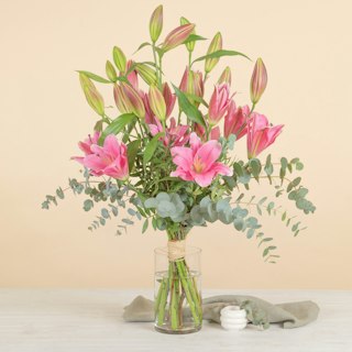 Bouquet di Gigli Rosa